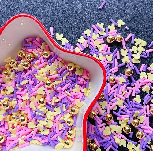 Miniatura 2 de EHOPE Gránulos de resina falsos de chispas de caramelo falso chispas de arcilla poliméricas rebanadas de arcilla polimérica para arte de uñas