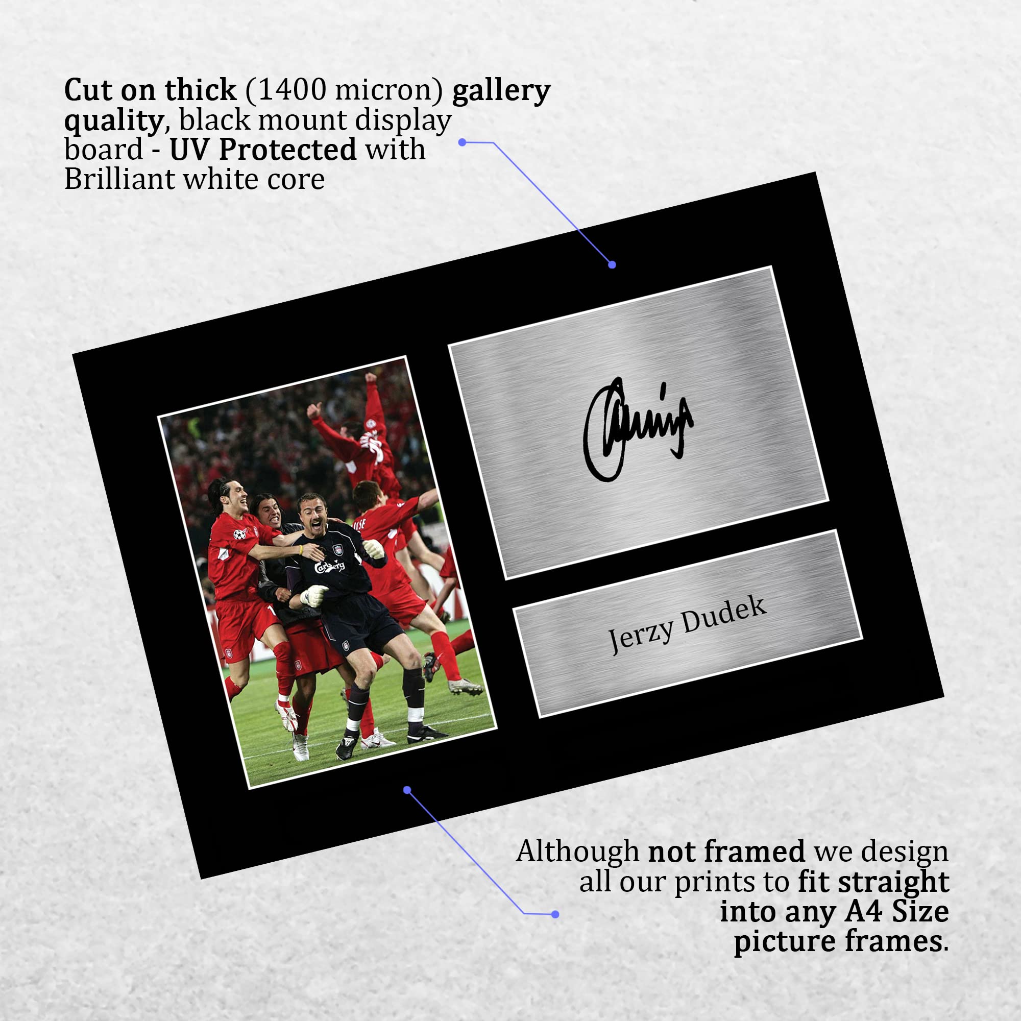 HWC Trading A4 Jerzy Dudek Gifts Printed Signed Autograph Picture 