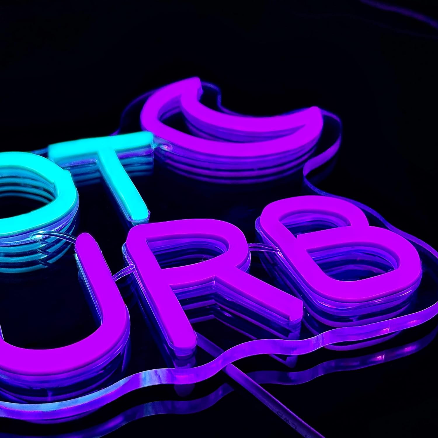 Do Not Disturb Cyberpunk LED Neon Sign for Bedroom Door, Fun Dorm Room Essentials for College Students, Gamer Wall Decor, Studio Warning Light,13.4" x 7.9" Dimmable USB Powered