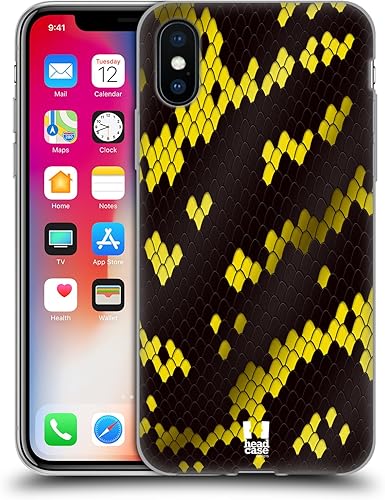 Miniatura 11 de Head Case Designs Funda de gel con patrón de serpiente pitón birmana [protección de grado militar] compatible con Apple iPhone 13 y compatible con
