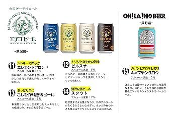Amazon.co.jp: クラフトビール (地ビール) 缶ビール 飲み比べ