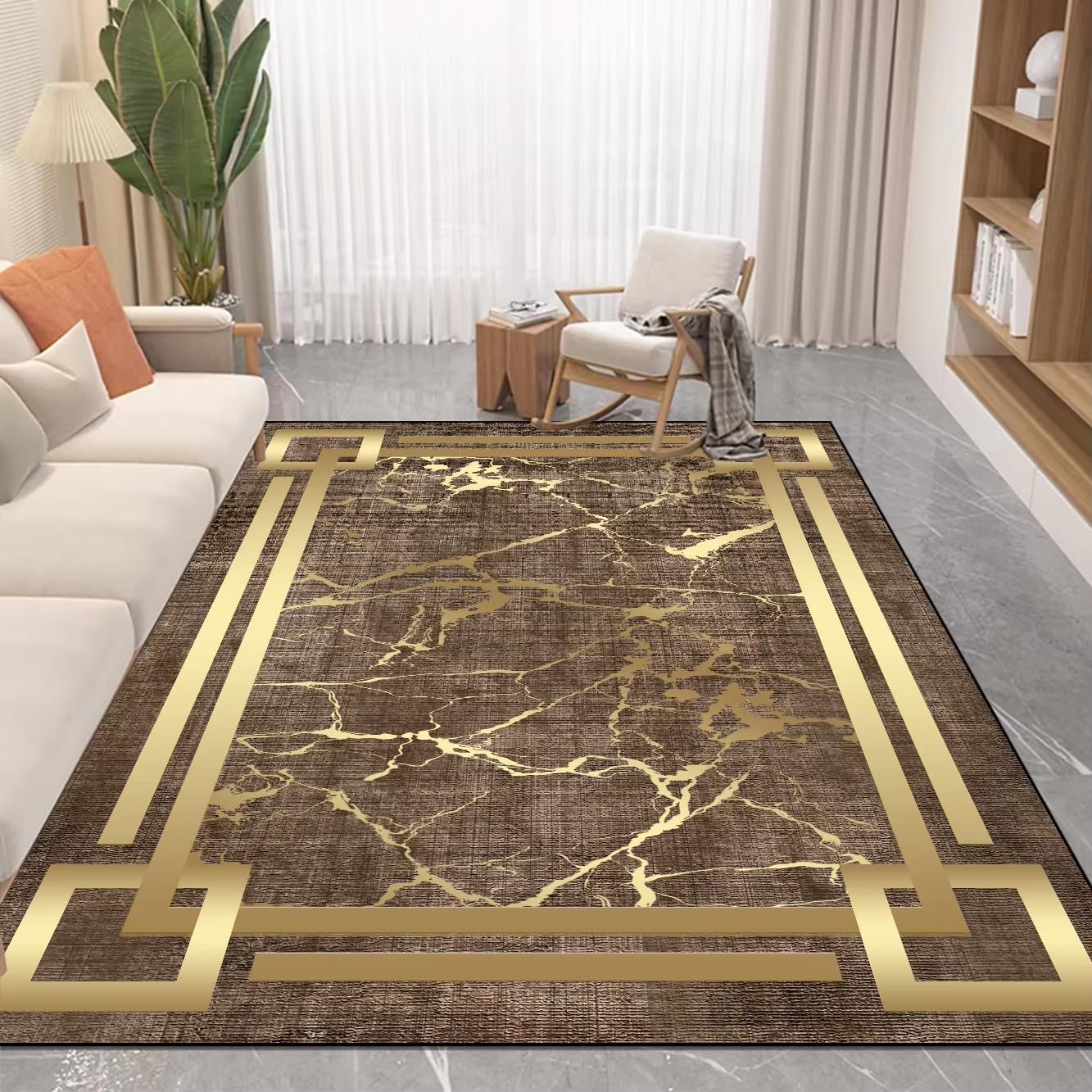 Tapis de salon antidérapant et lavable fini les glissades et les taches tenaces