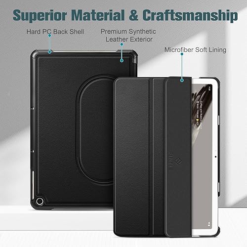 Miniatura 5 de Fintie Funda delgada para tableta Google Pixel de 11 pulgadas 2023, ultra fina y ligera, carcasa trasera dura, funda protectora de tres pliegues