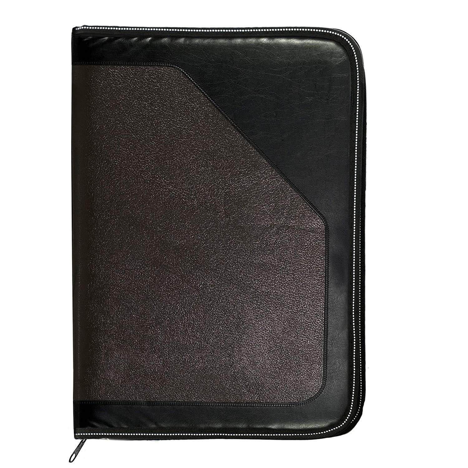 PU Leather Multipurpose 24 File Sleeve/ A4 Professional Files and Folders/Certificate Folder/Paper Folder/Documents Holder/Stationery/File Holder for documents (Black)
