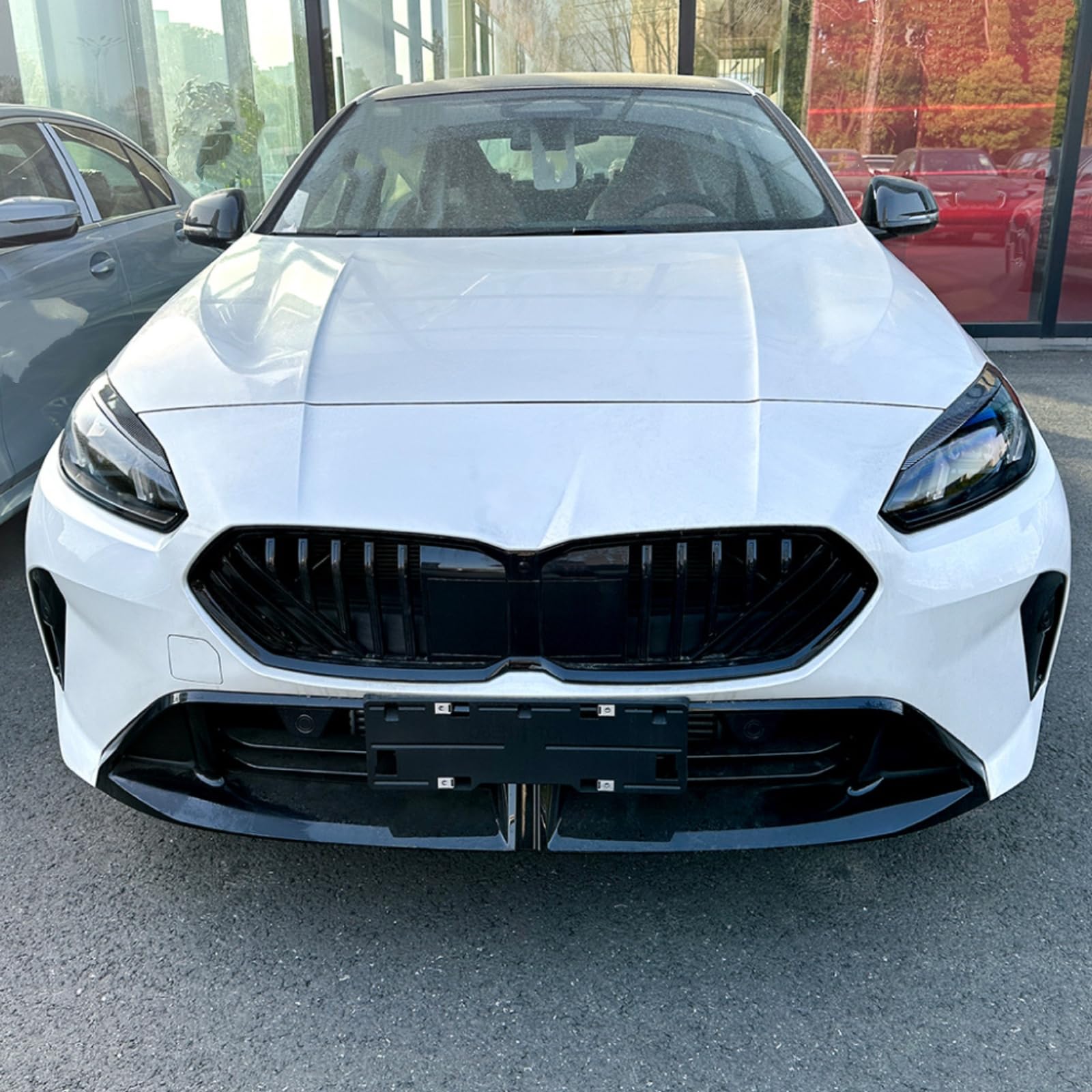 2 Pezzi Palpebre Sopracciglio per BMW 1 Series F70 2 Series F74 2024+, Fari Sopracciglia Sopracciglia Copertura Ciglia Faro Lampada Adesivo,Piano Black