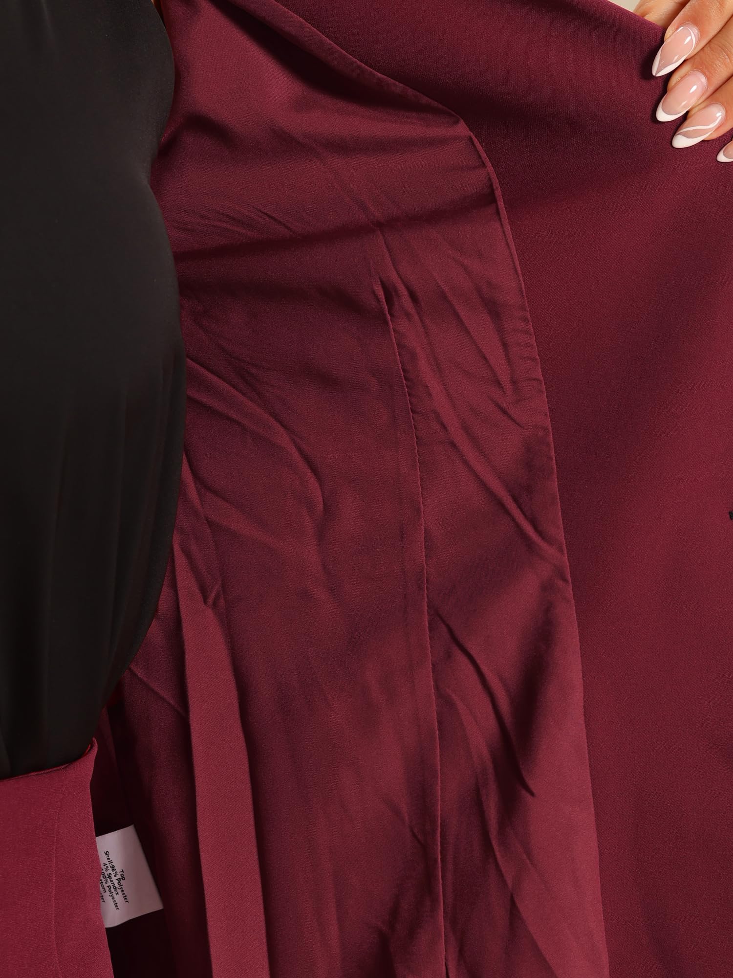 Allegra K Ensemble 2 pièces de jupe de costume pour femme, blazer et jupes crayon, tenues formelles, bureau, affaires, tenues décontractées, rouge vin, Taille 3XL