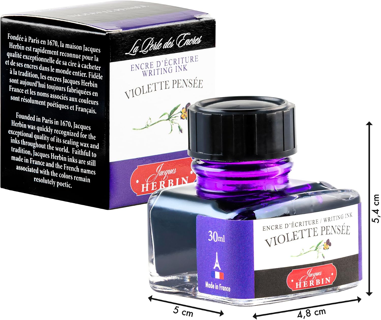 J. Herbin Fountn Pen Ink 30Ml Violette Pensee