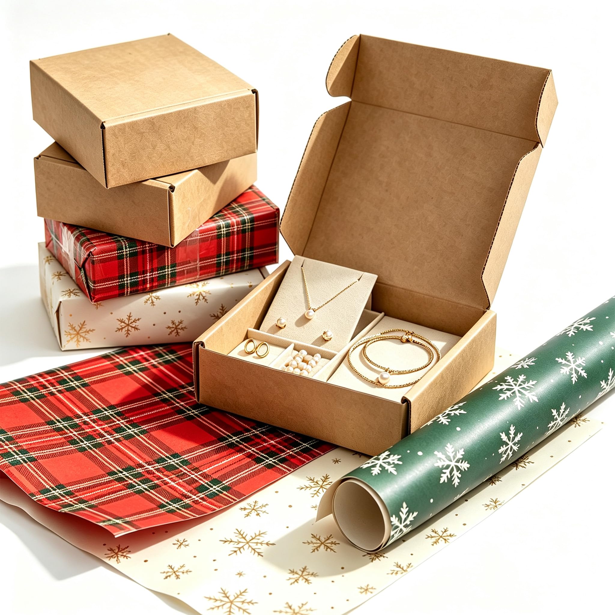 YRHome 100 Stück Versandkarton Karton Box Faltkarton 15 x 10 x 4 cm | Aus verstärkter Wellpappe geeignet für Warensendungen, Geschenkverpackungen, Großbrief&Maxibrief(Braun)