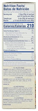 Goya Paella Rice Dinner Kit, Light, Fluffy, Latin Dishes, Bowls, 19 Ounce | Long Grain, Light and Fluffy, For Latin Dishes, Bowls and Sides, Pantry Staple, Goya Paella Rice Dinner Kit, Great Taste