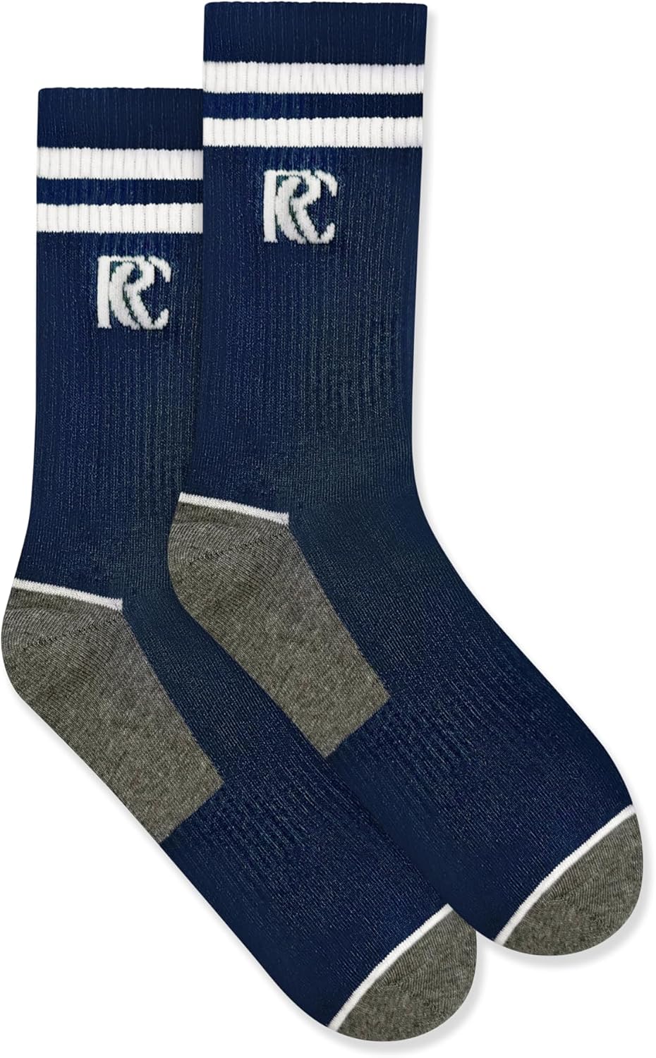 Men’s Crew Socks – 100% Combed Cotton | 4-Pair Pack | Breathable, Moisture-Wicking & Ultra-Soft Socks for Everyday Comfort - Image 5