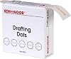 Koh-I-Noor Drafting Dots, 7/8 Inches Diameter, 500 per Box, White, 1 Box (25900J01)