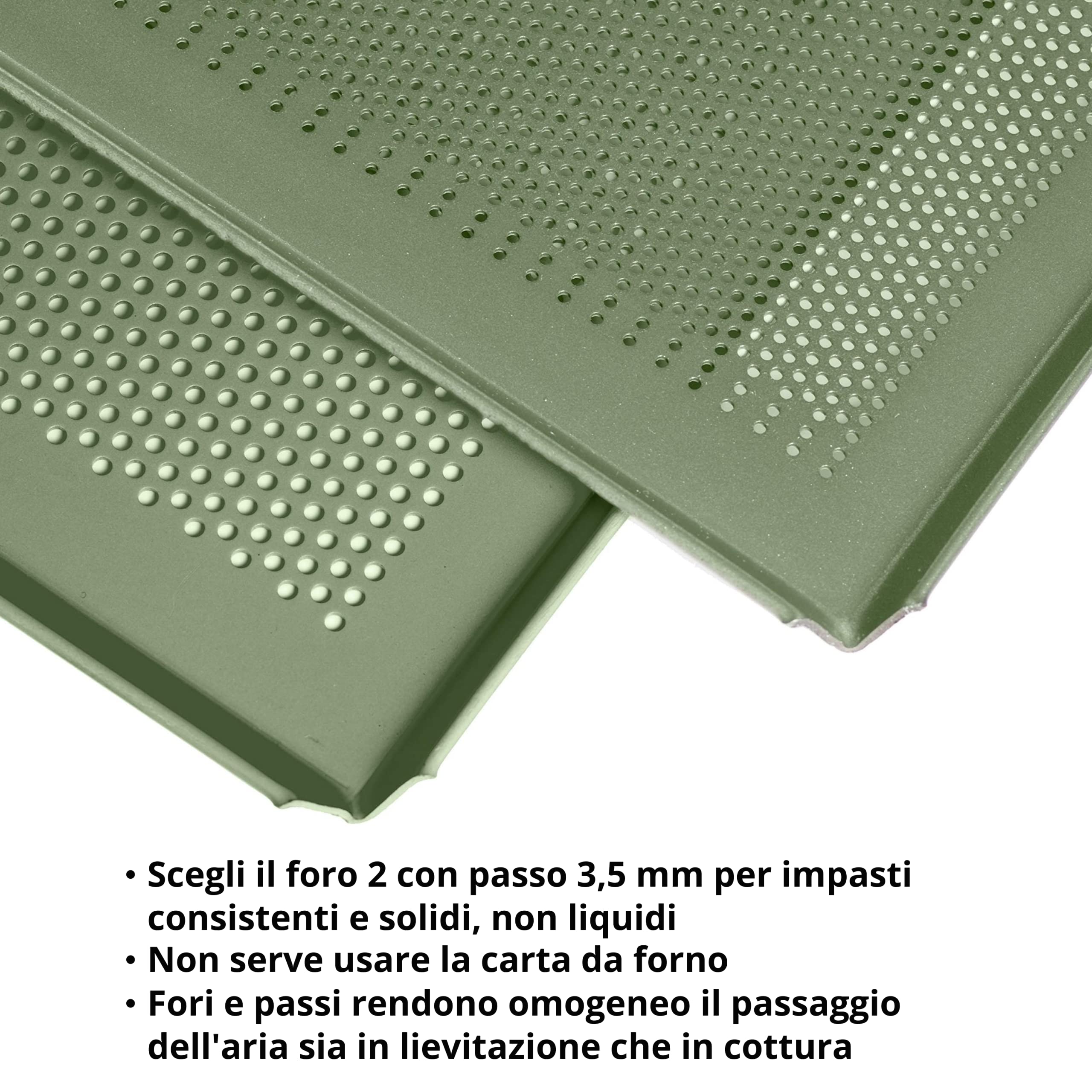 Teglia Da Forno In Alluminio 60x40 Cm Antiaderente – Perfetta Per Torte, Lasagne, Brownie E Pizza, Bordi Alti E Resistente Al Calore Fino A 250°C