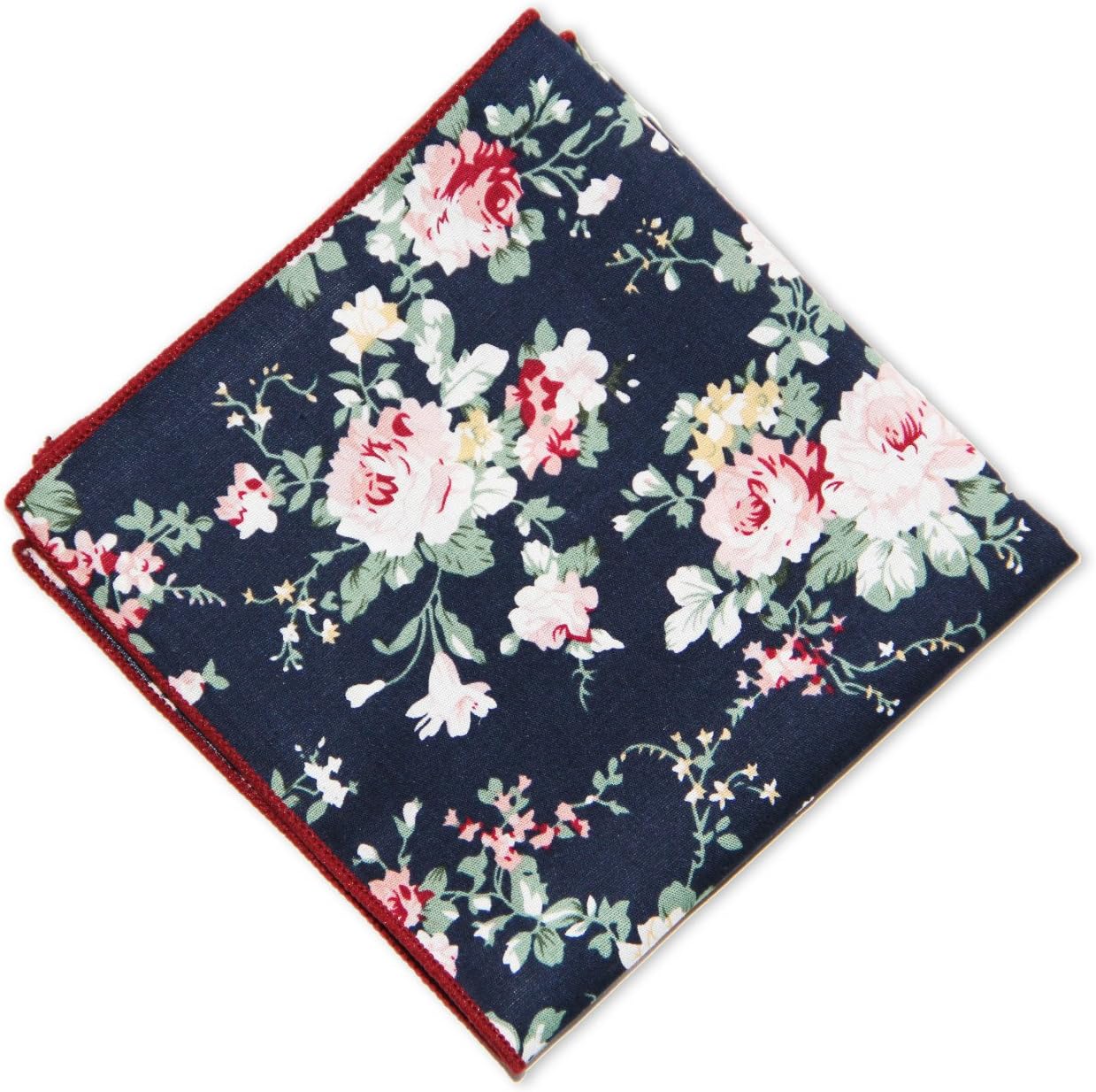 Sunvan Men's Cotton Handkerchief Pocket Square for Coat Blazer Suit Wedding Prom