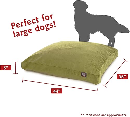 Miniatura 3 de Majestic Pet Villa - Cama rectangular para perro, lavable, cama antideslizante y cómoda para mascotas, cama de jaula con funda extraíble lavable,