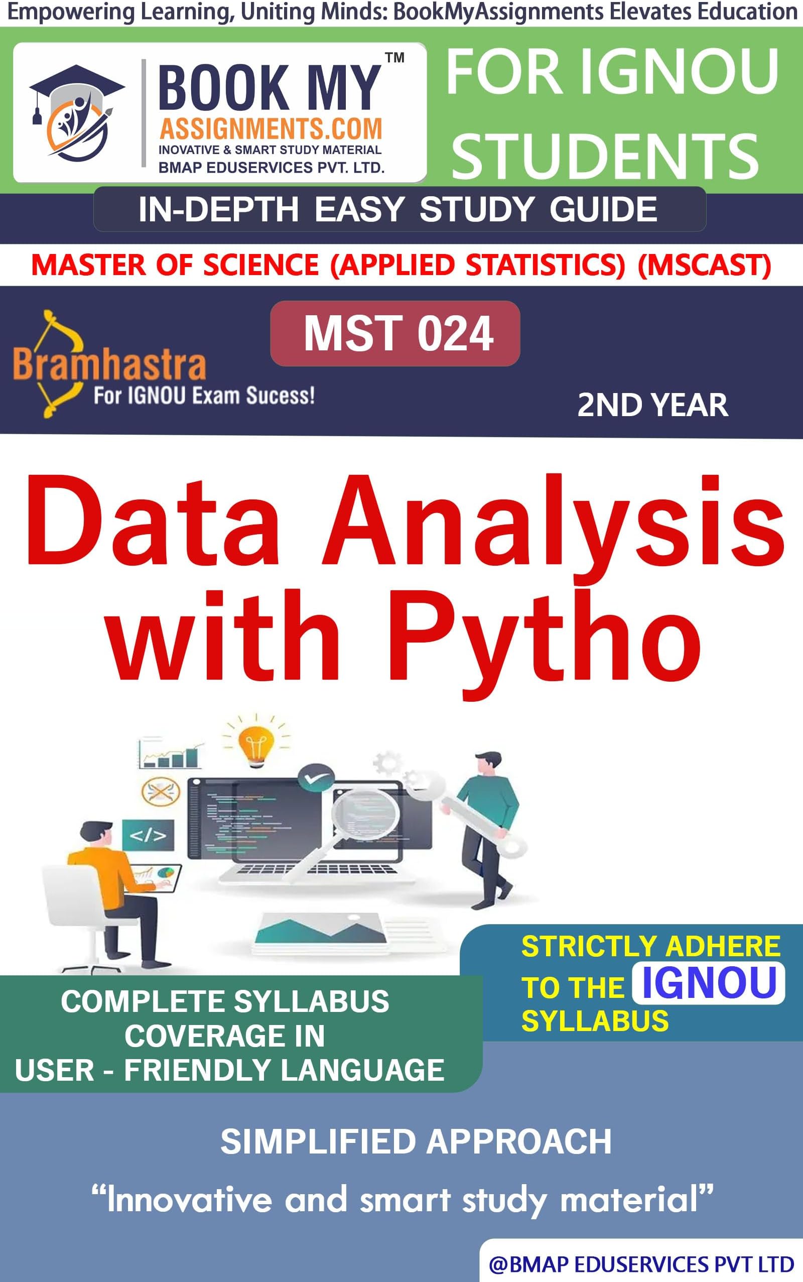IGNOU MST 024 Data Analysis with Python In Depth Guide For Ignou Student