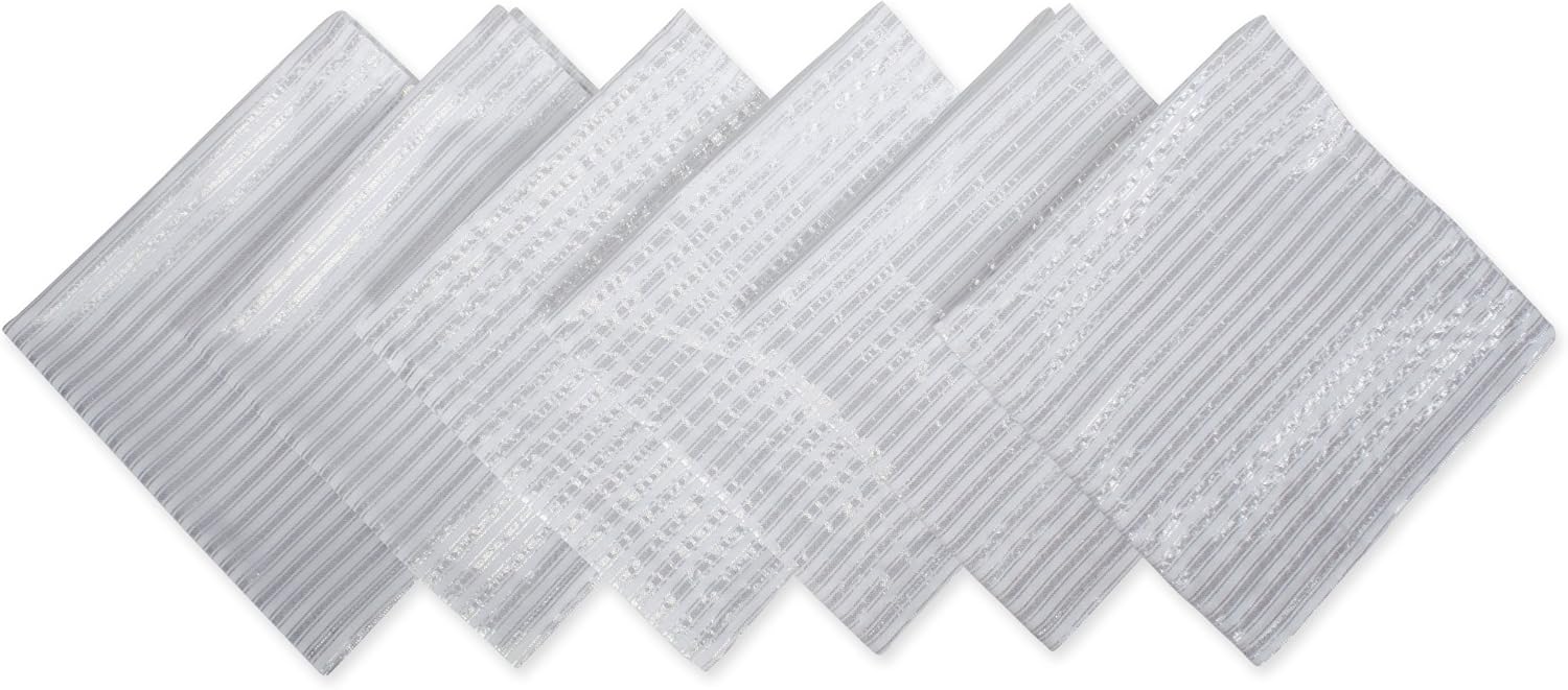 DII Hanukkah Tabletop Decoration Festival of Lights Celebration Décor, Placemat Set, 20x20, Dove, 4 Piece