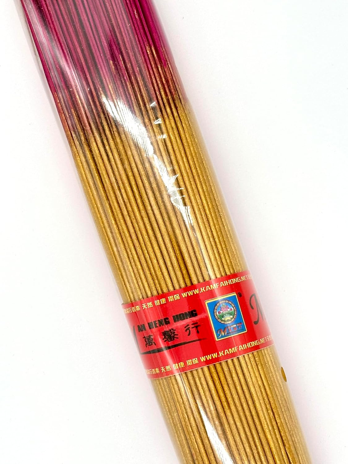 Chinese Incense Joss Stick - 1 lb. Bundle Coiling Ember Gold Color 金多寶卷錢檀香