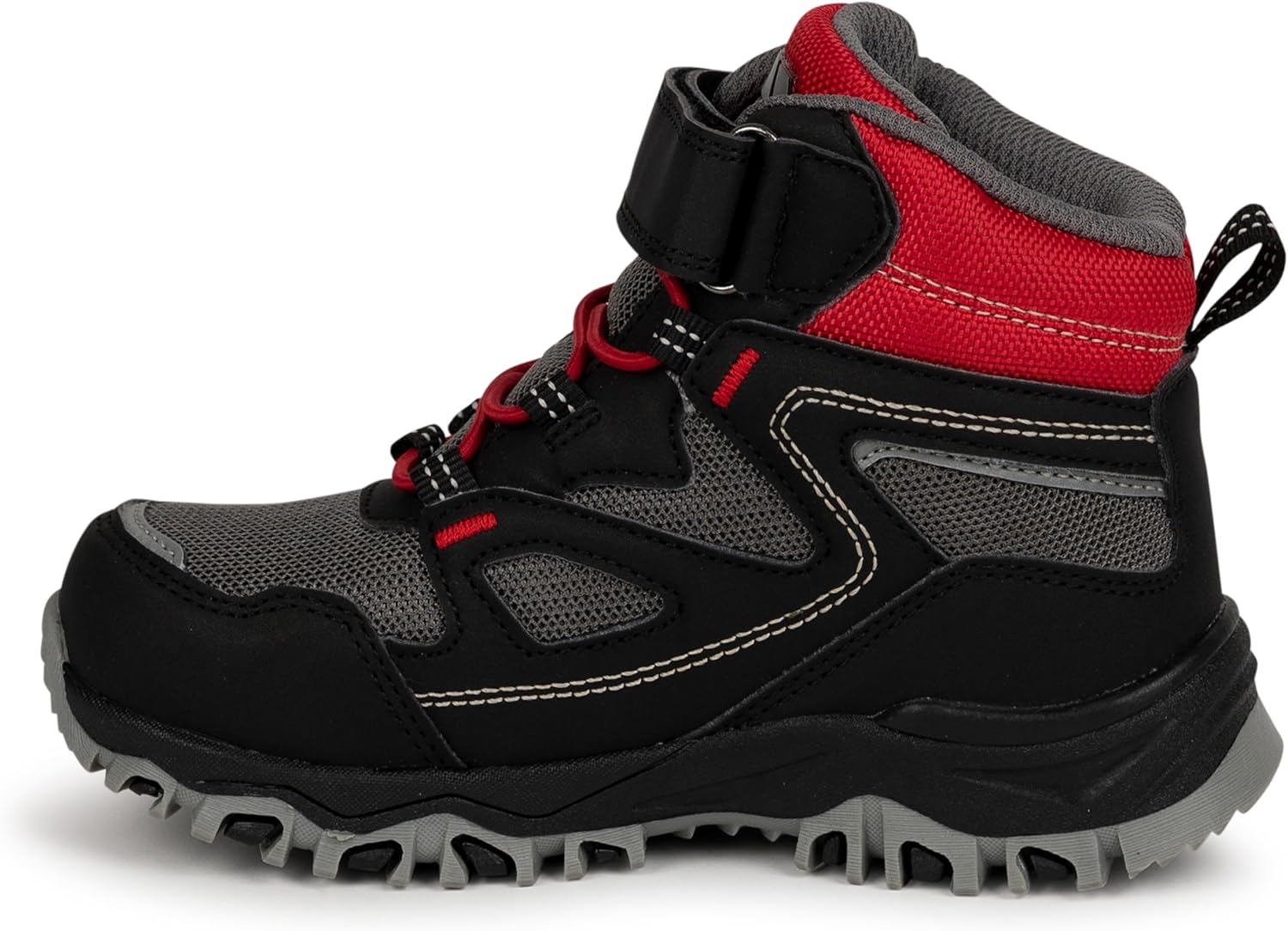 Trespass Adair Hiking Boots EU 38, 6 Big Kid, Black/Red