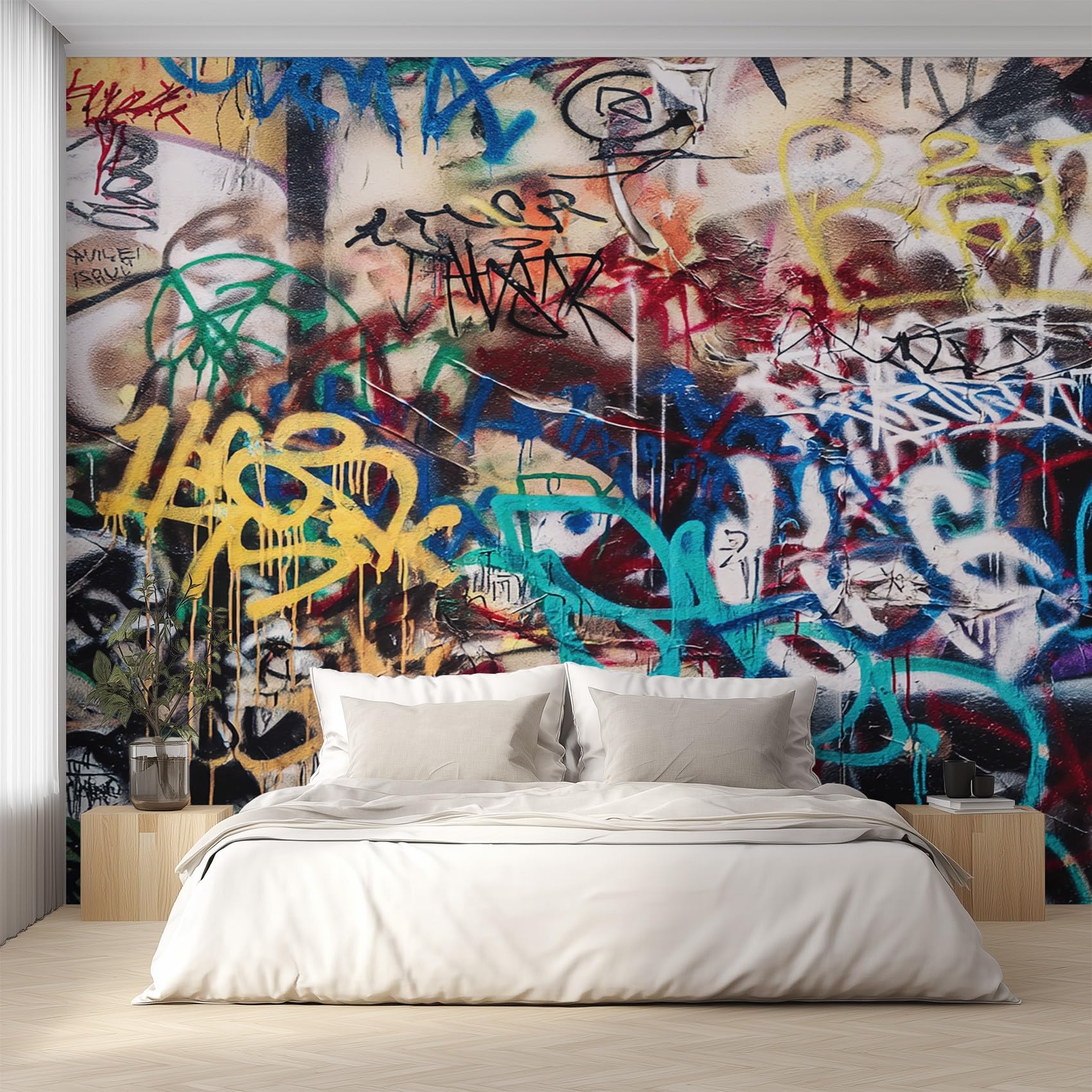 Generisch Vliestapete Street Art Tapete, 200x140 (B x H)