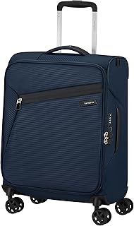 Samsonite Litebeam Upright S, Equipaje de Mano, Spinner 55 cm, Azul (Midnight Blue)