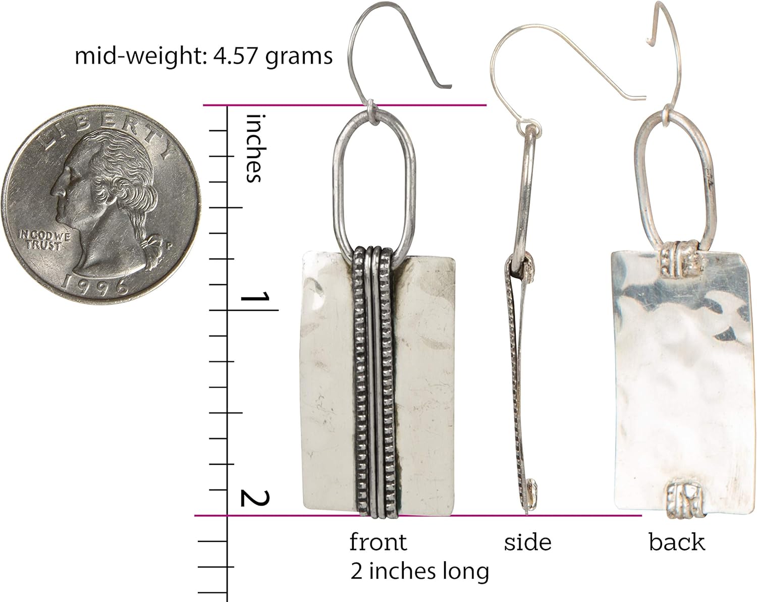 SPUNKYsoul Boho Dangle Vintage Multi Metal Fashion Earrings for Women - Image 3