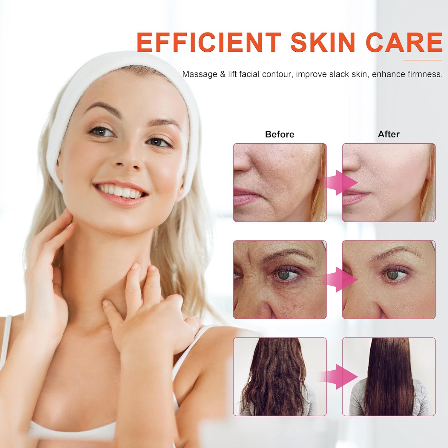 Hi Frequency Facial Care Tool Skin Tonning Device with 7 Electrode Tubes 2 Colors Options Elitzia ETSC640N (Orange) - Image 5