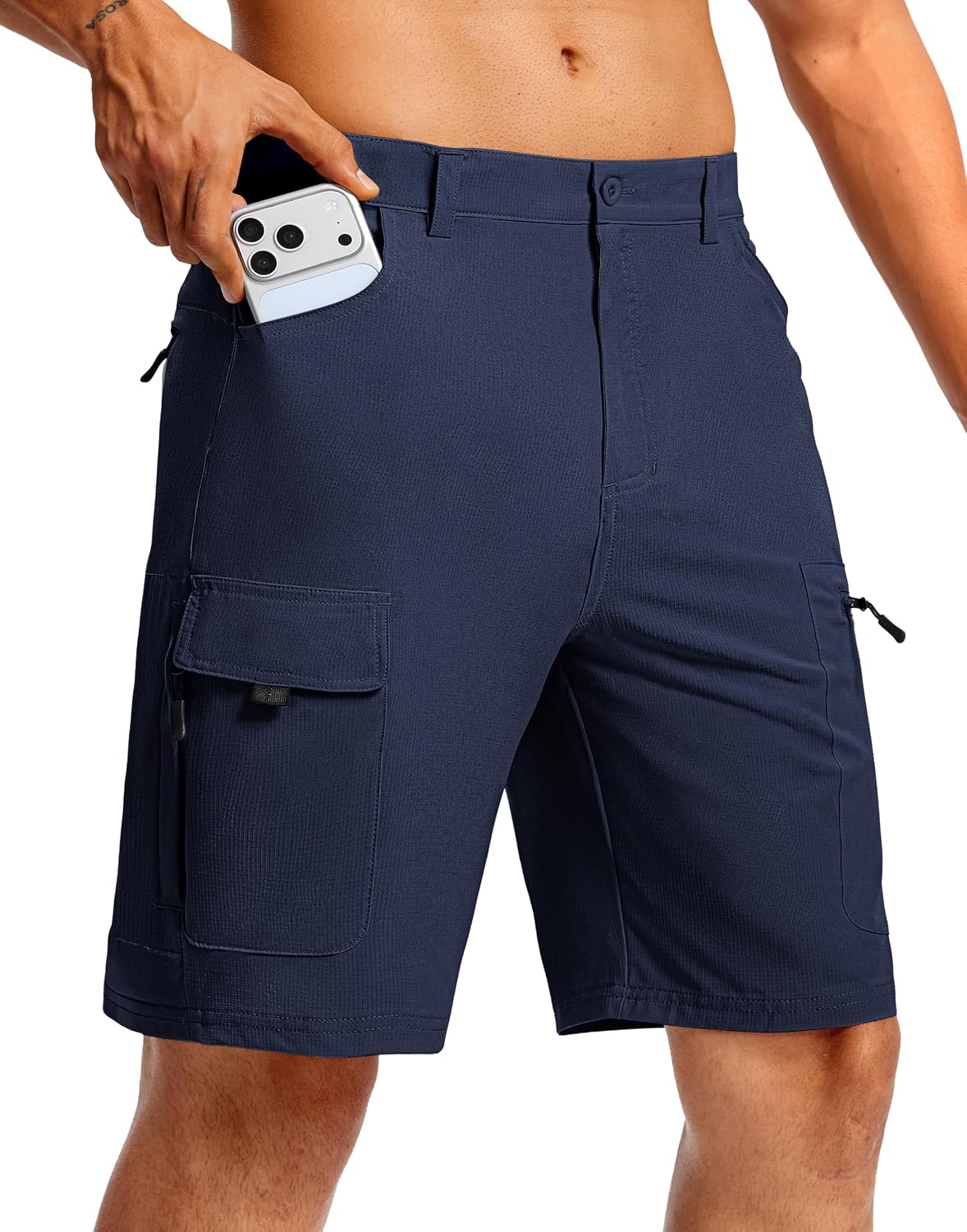 Men's Hiking Cargo Shorts 9" Lightweight Quick Dry 6 Pockets