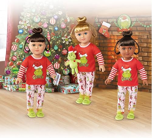 Miniatura 5 de My Life As Poseable Grinch Sleepover Muñeca de 18 pulgadas (cabello castaño oscuro, ojos marrones)