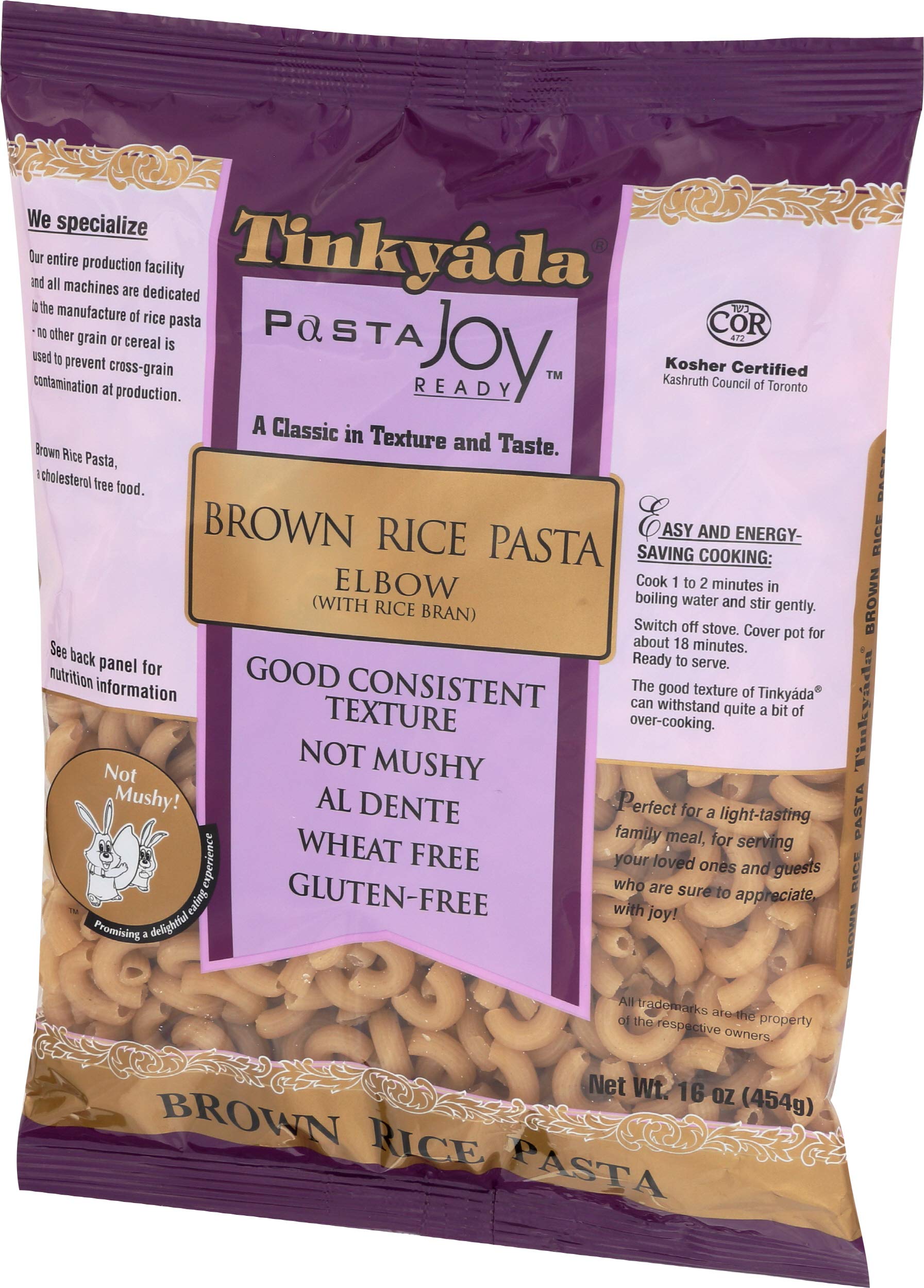 Tinkyada Pasta Brown Rice Elbow, 16 oz