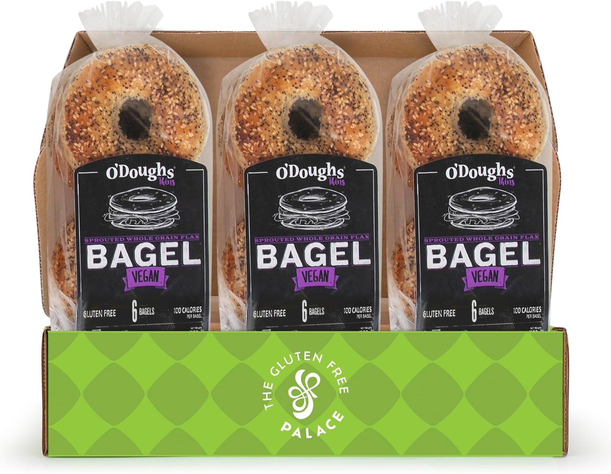 ODoughs Gluten Free Bagels (Sprouted Whole Grain Flax Bagel)