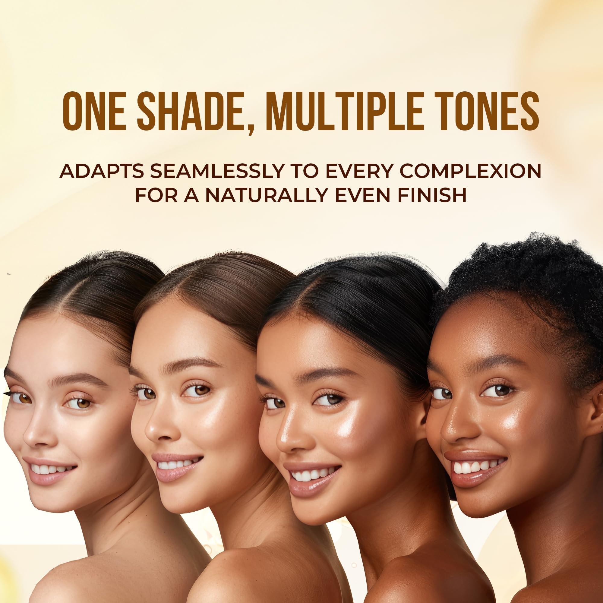INCLUSIF Skin Tinted Moisturizer | Lightweight Face Tint BB Cream | Sheer Coverage Natural Glow Dewy Finish SPF 30ml 2