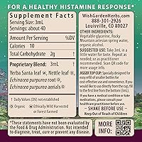 Vista 2 de WishGarden Herbs Kick-Ass Allergy para el embarazo: suplemento de alergia a base de plantas con hoja de ortiga, equinácea y yerba Santa, apoya