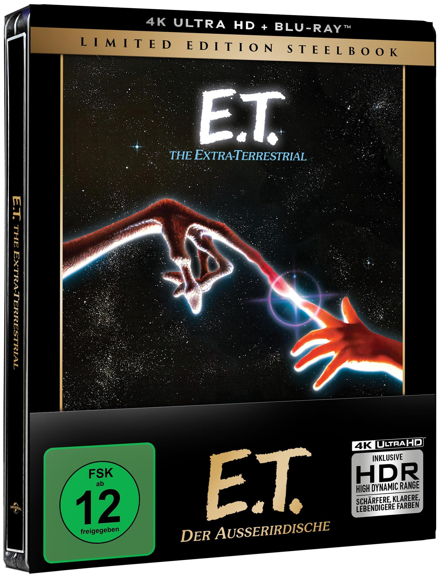 E.T. - Der Außerirdische   (4K UHD Filmposter   Steelbook) (4K Ultra HD | Blu-Ray)
