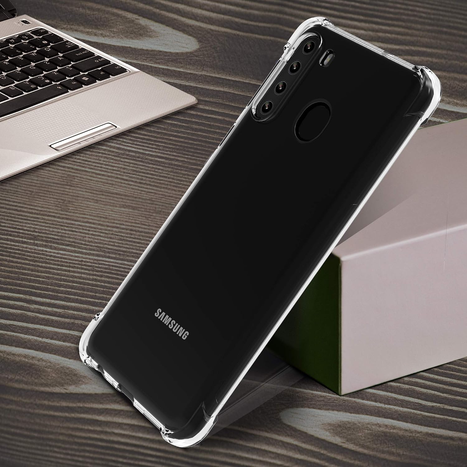 Migeec Compatible with Samsung Galaxy A21 Clear Case Shockproof Full Protection Phone Cases 6.5 inch