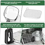 5 QT Glass Air Fryer, Non Toxic Airfryer with Digital Touch Control — image 7