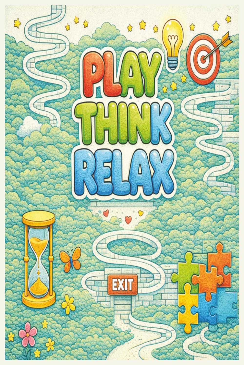 Play, Think, Relax: A Mindful Coloring Journey of Curiosity, Calm, and Creative Play | 6x9 inches | 50 coloring pages (Calm & Clever Coloring Series)