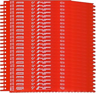 25 Pack 6/12tpi 9 Inch Saw Blade Wood with Nails Cutting,Bi-Metal Reciprocating Saw Blades for Nail-Embedded Wood, Organizer Case Included