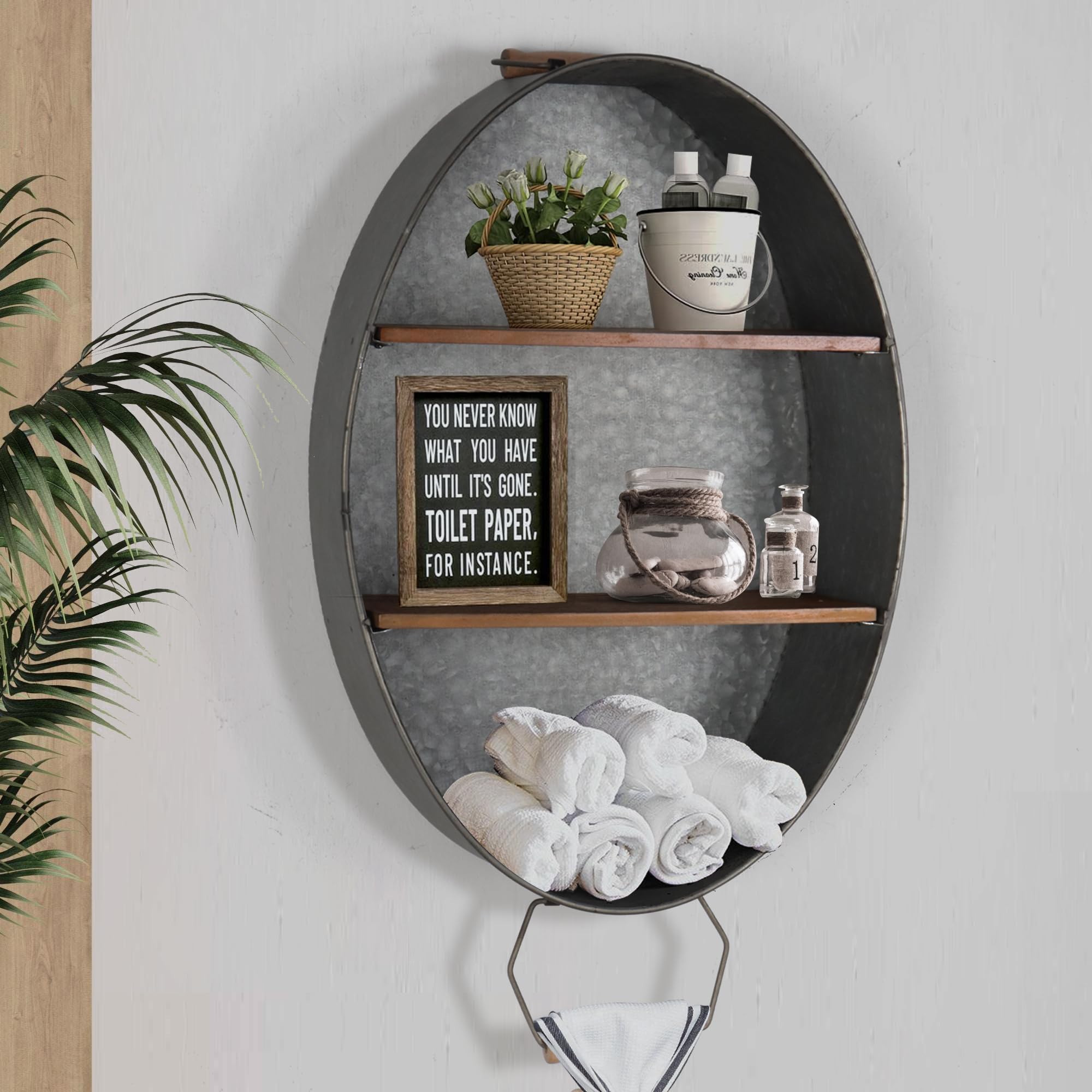 Photo inspiration: Fresh Look at Amazon Com Oakrain Galvanized Wash Tub With Shelves
