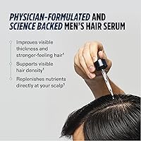 Vista 3 de Nutrafol Suero para el cabello para hombre, clínicamente probado para apoyar una cobertura visiblemente más gruesa del cabello y el cuero cabelludo