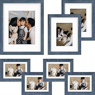 Frametory, Gallery Wall Frame Set of 7 Multiple Sizes 11x14, 8x10, 5x7 P...