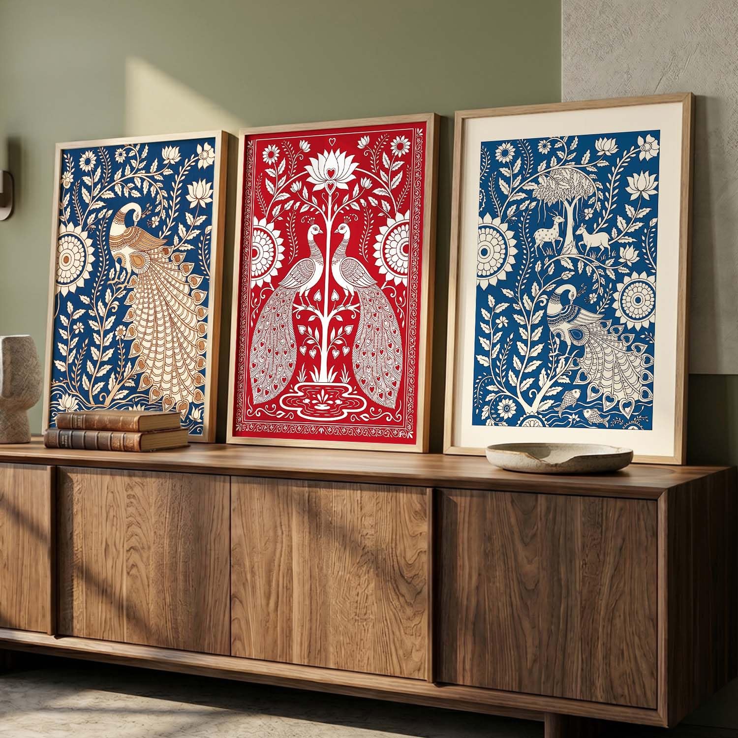 Madhubani Wall Art - Indian Traditional Painting -18