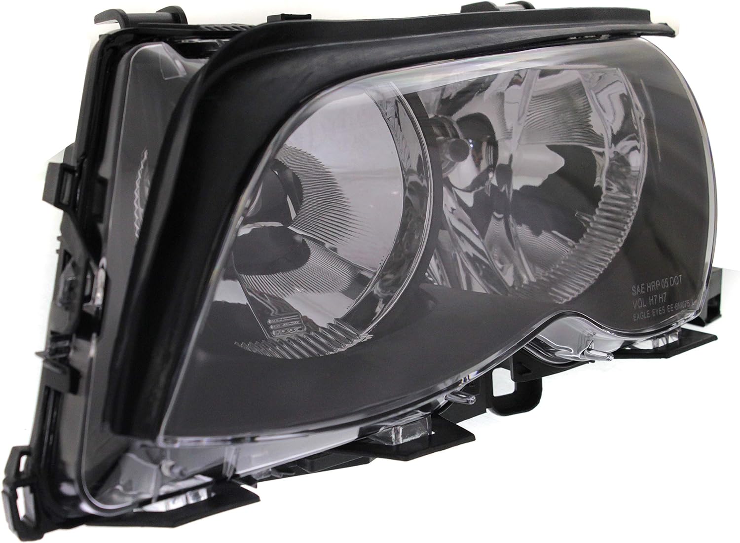Garage-Pro Driver Side Headlight for BMW 325i 2002-2005 Halogen With bulb(s) Black Bezel Without Xenon; Fits Base; Sedan & Wagon Replaces# 63127165771