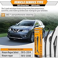 Vista 163 de AUTOBOO - Limpiaparabrisas de repuesto 26 + 20 pulgadas con limpiaparabrisas trasero de 12 pulgadas para BMW X3, X4, 2018, 2019, 2020, 2021, 2022