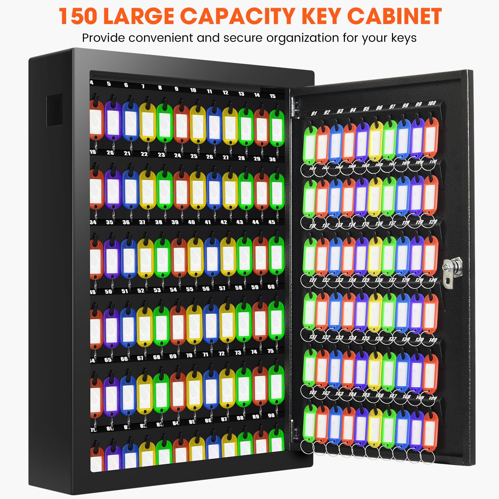 Amazon.com: Nebakne 150 Keys Cabinet Organizer Wall Mount, Heavy