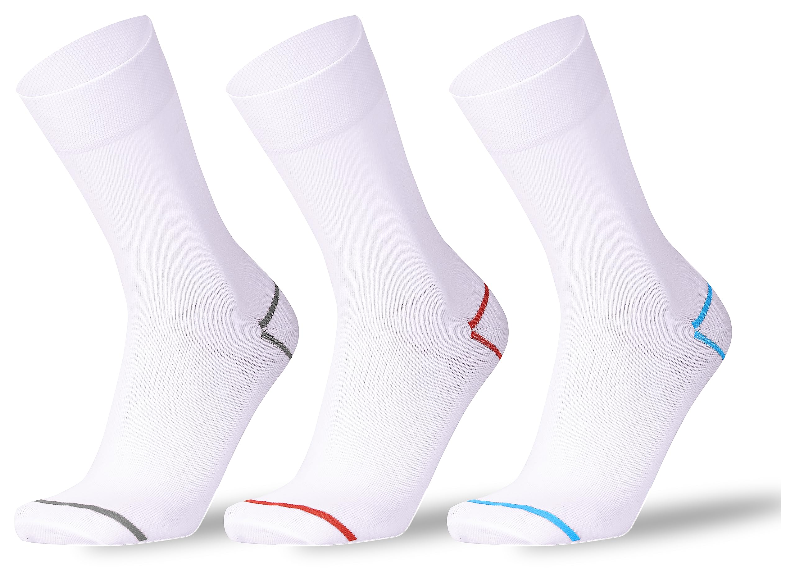 Formal & Casual Organic Cotton Calf Length Solid Socks For Men, Pack of 3 Pairs, Free Size-image-44
