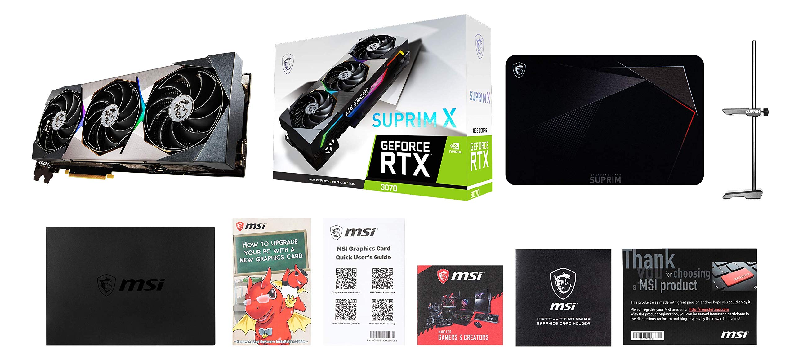 MSI GeForce RTX 3070 Suprim X 8GB GDDR6X Gaming Scheda grafica 3xDP/HDMI