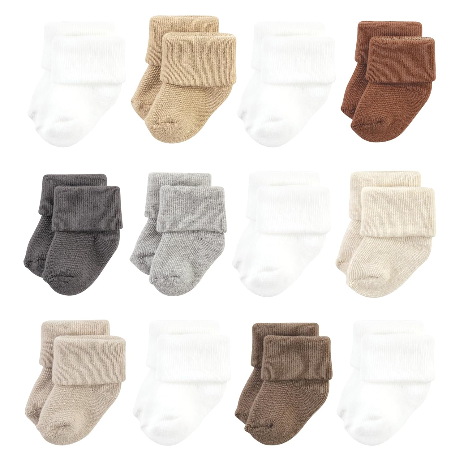 Hudson Baby baby-girls Cotton Rich Newborn and Terry Socks