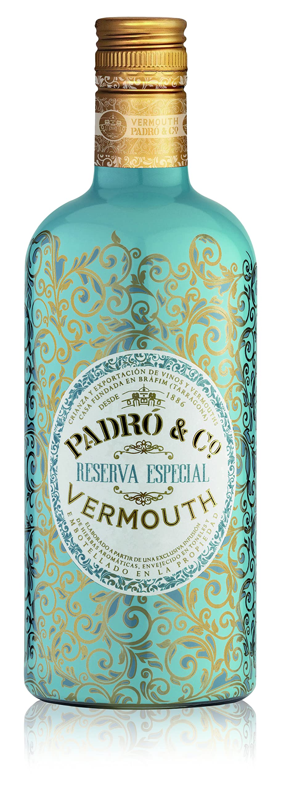Vermouth Padró & Co en Caja de Madera - Paquete de 4 x 750 ml - Total: 3000 ml