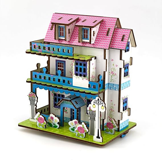 大人用3dパズル ログキャビン Diy 木製ハウスモデルキット 大人向け カントリーコテージビルディングモデル 3dジグソーパズル 頭の体操パズル ドールハウス Fgh
