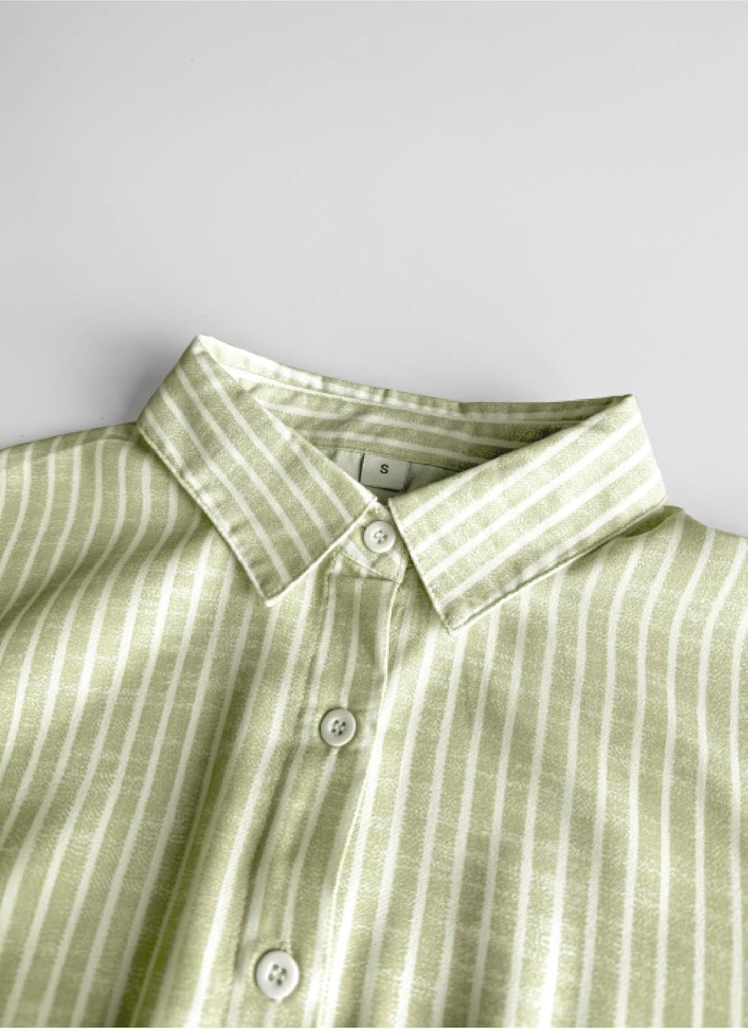 XNC Women's Blue and White Striped Shirt Maxi Dress 2026 Spring Fashion Collared Boho Breezy Print 3/4 Sleeve Long Dresses - Image 6